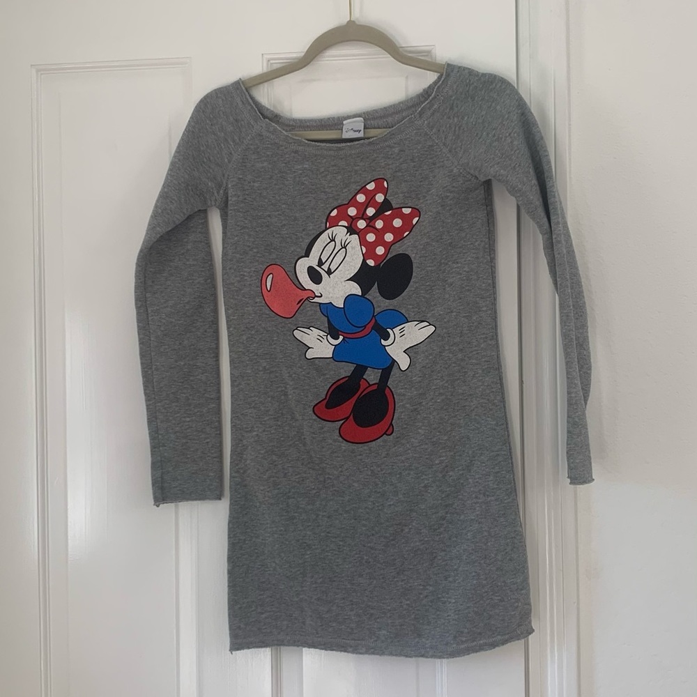 DISNEY MINNIE MOUSE SWEATSHIRT MINI DRESS